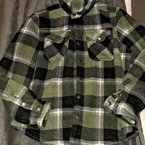 Boys warm flannel size 10/12